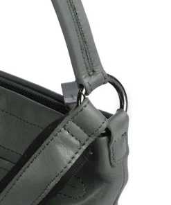 Caugio Beuteltasche fein genarbtes Rindsleder grün