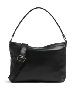 Caugio Beuteltasche fein genarbtes Rindsleder schwarz