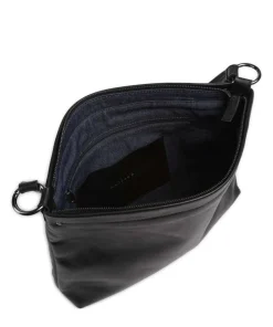 Caugio Beuteltasche fein genarbtes Rindsleder schwarz