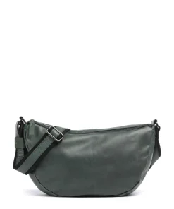 Caugio Umhängetasche fein genarbtes Rindsleder dunkelgrün