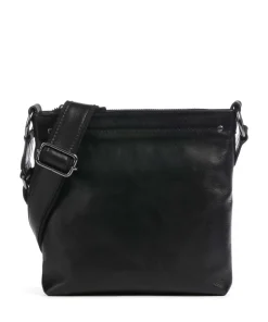 Caugio Umhängetasche fein genarbtes Rindsleder schwarz