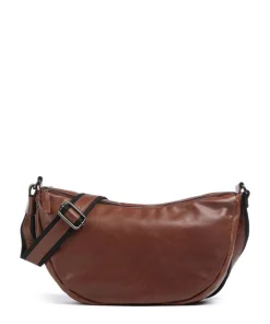 Caugio Umhängetasche fein genarbtes Rindsleder cognac