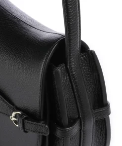 Cavallo S Umhängetasche genarbtes Rindsleder schwarz