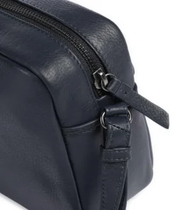 Cave Umhängetasche genarbtes Rindsleder navy