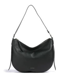 C-Easy Beuteltasche genarbtes Leder schwarz