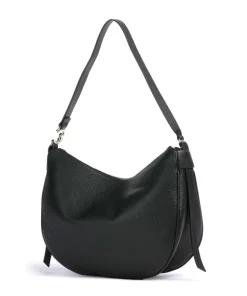 C-Easy Beuteltasche genarbtes Leder schwarz