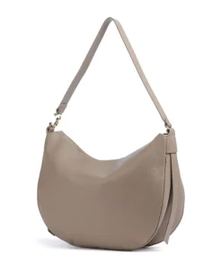 C-Easy Beuteltasche genarbtes Leder taupe