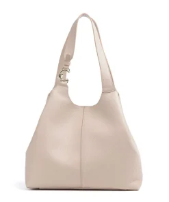 C-Easy Beuteltasche genarbtes Leder beige