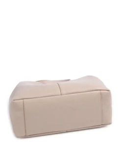 C-Easy Beuteltasche genarbtes Leder beige