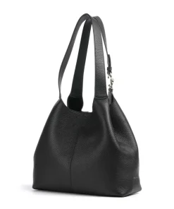 C-Easy Beuteltasche genarbtes Rindsleder schwarz