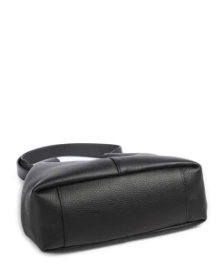 C-Easy Beuteltasche genarbtes Rindsleder schwarz