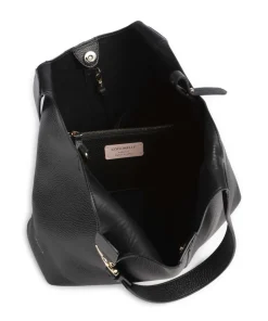 C-Easy Beuteltasche genarbtes Rindsleder schwarz