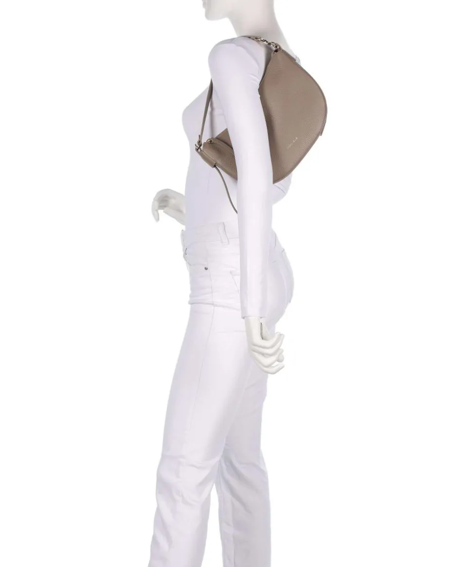 C-Easy Schultertasche genarbtes Leder taupe