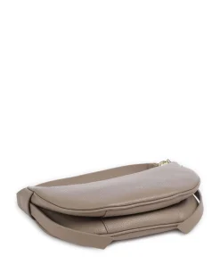 C-Easy Schultertasche genarbtes Leder taupe