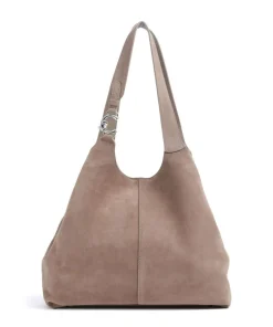 C-Easy Suede Beuteltasche aufgerautes Rindsleder taupe