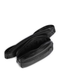 Cedric Gürteltasche Lederimitat schwarz