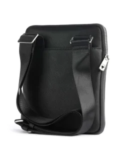 Certosa Eco Umhängetasche Lederimitat schwarz