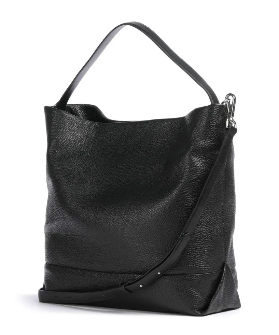 Cesano Beuteltasche genarbtes Rindsleder schwarz