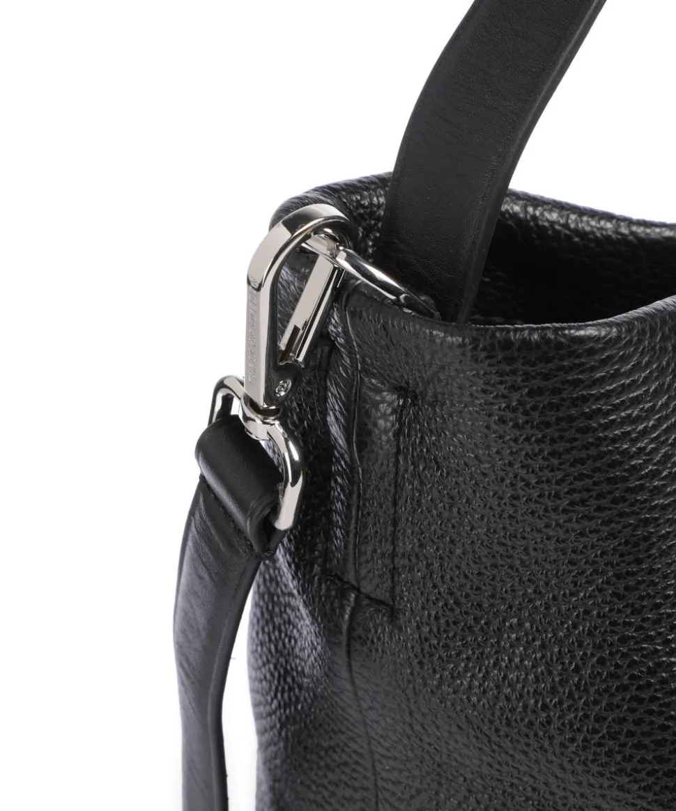 Cesano Beuteltasche genarbtes Rindsleder schwarz