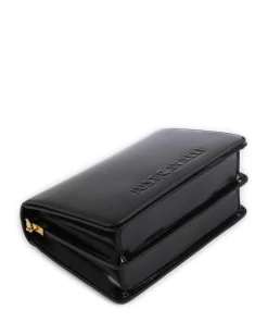 Chain Foulard Schultertasche Lederimitat schwarz