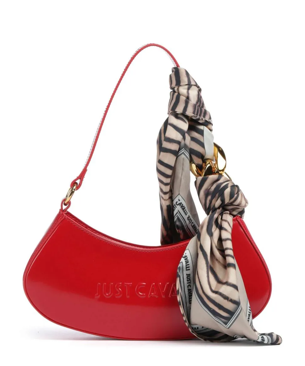 Chain Foulard Schultertasche Polyurethane, Polyester rot