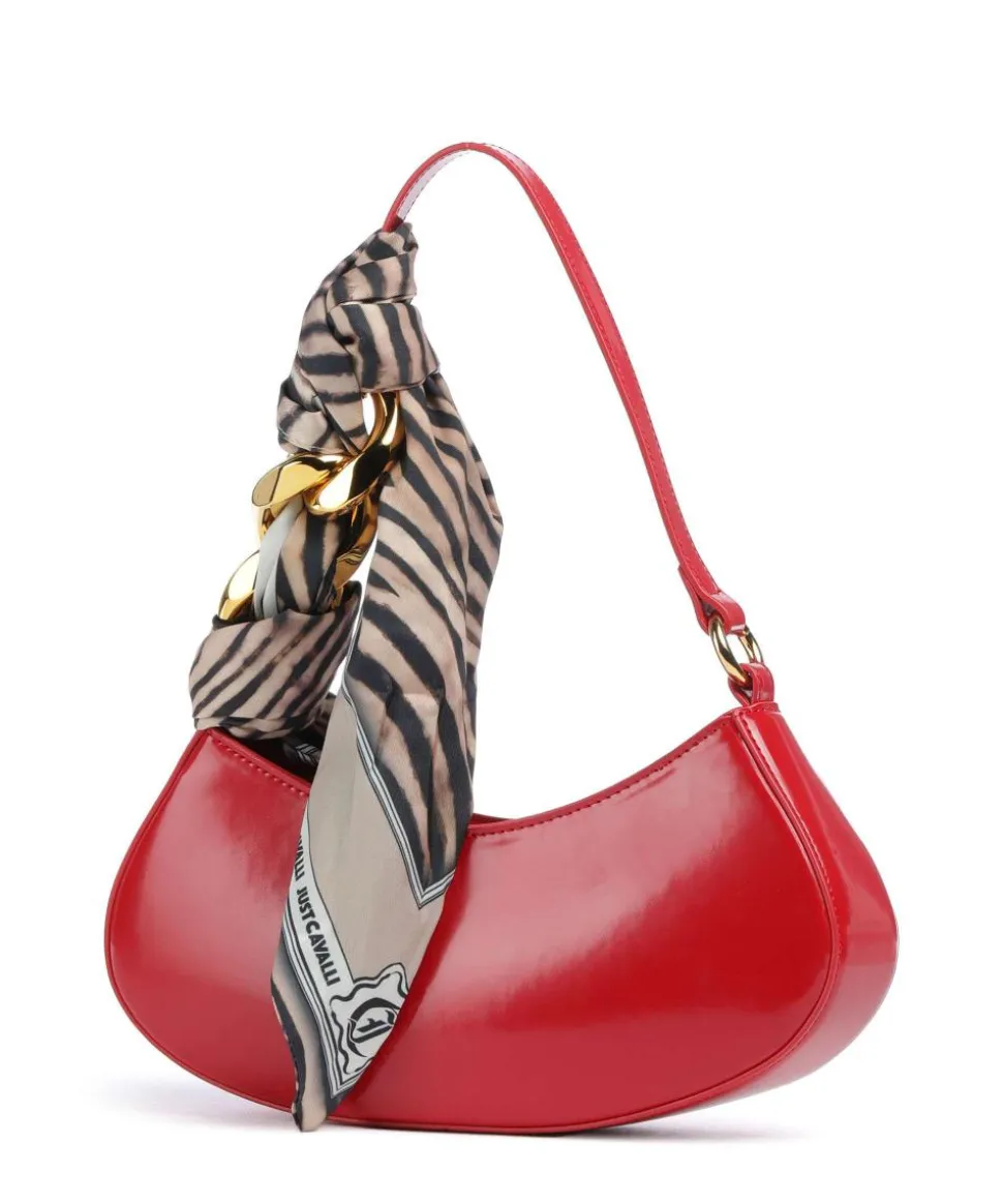 Chain Foulard Schultertasche Polyurethane, Polyester rot