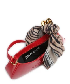 Chain Foulard Schultertasche Polyurethane, Polyester rot