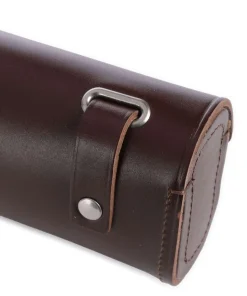 Challenge Small Satteltasche glattes Leder dunkelbraun