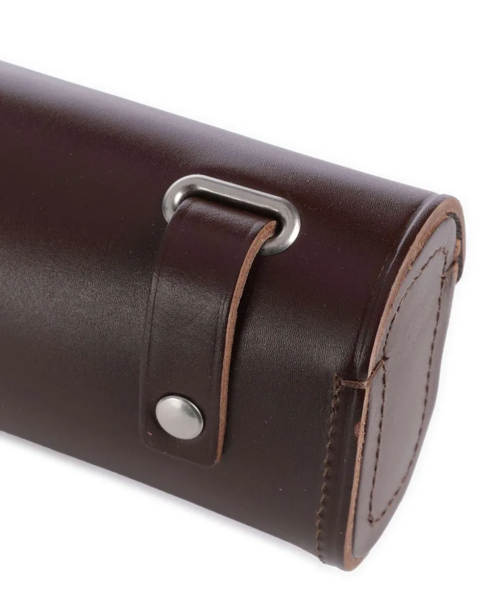 Challenge Small Satteltasche glattes Leder dunkelbraun