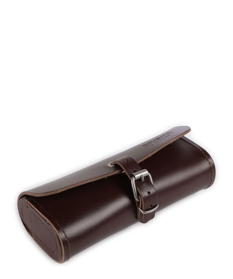 Challenge Small Satteltasche glattes Leder dunkelbraun