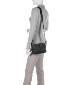 Chantaco Umhängetasche genarbtes Rindsleder schwarz