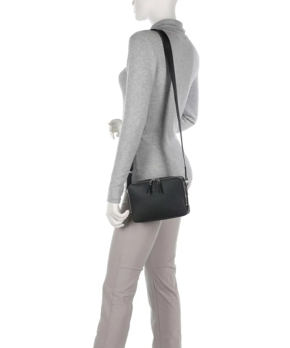 Chantaco Umhängetasche genarbtes Rindsleder schwarz