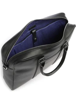 Charles Aktentasche 14″ glattes Leder schwarz