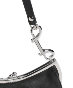Charm Frame Supple Schultertasche Schafsleder schwarz