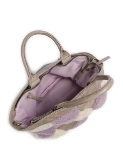 Check My Bag Handtasche Kunstfell, Leder mehrfarbig