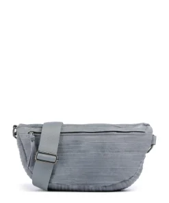 Check My Bag mini Umhängetasche genarbtes Leder hellblau