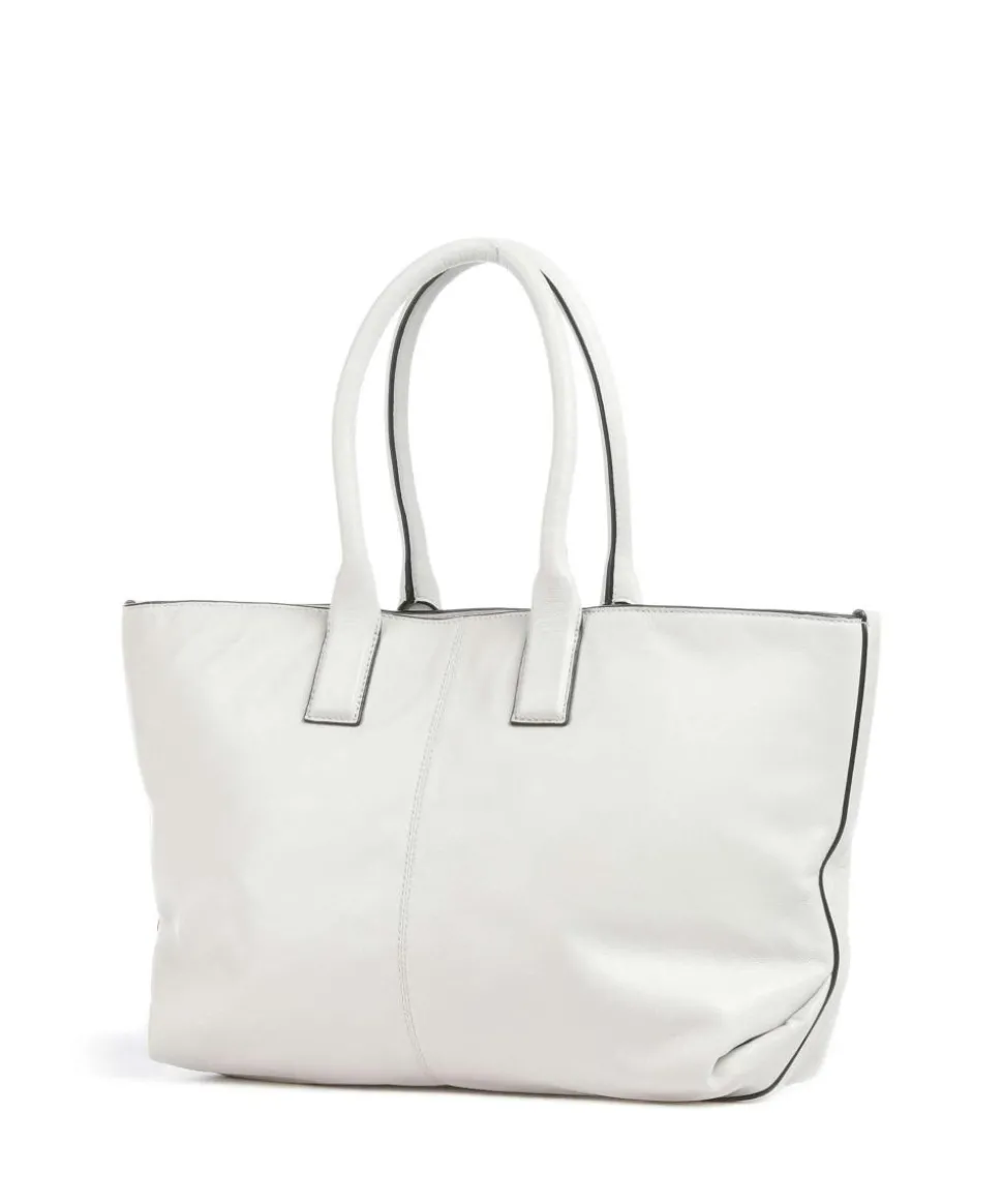 Chelsea Sheep Natural M Shopper fein genarbtes Leder weiß