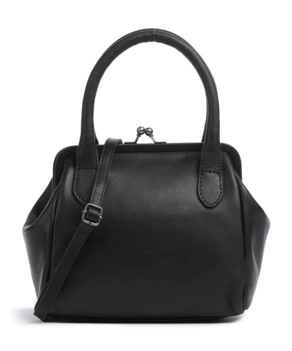 Chili Handtasche Pull-Up Rindsleder schwarz