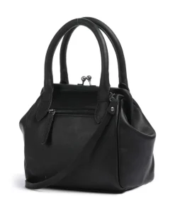 Chili Handtasche Pull-Up Rindsleder schwarz