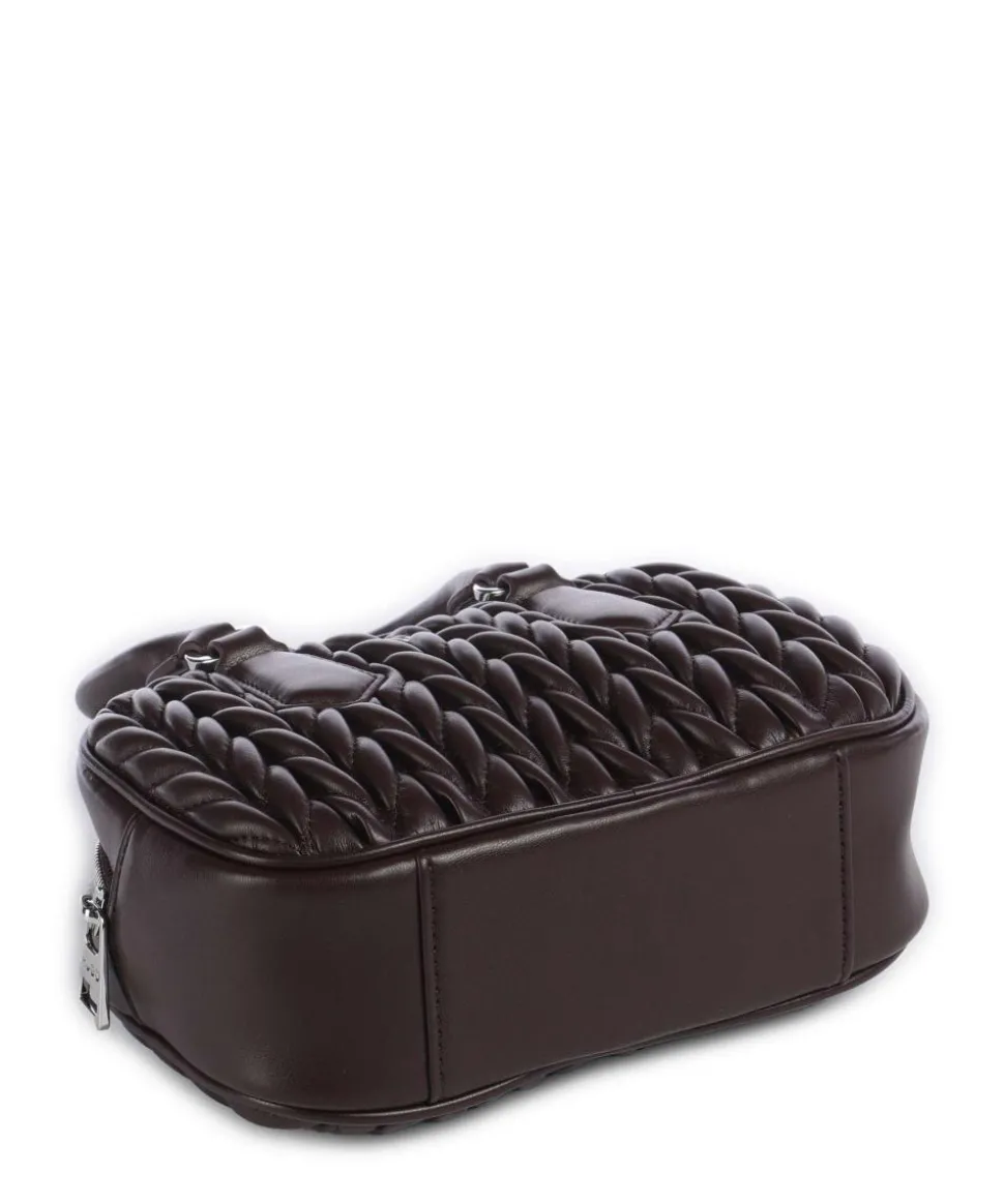 Chris 2.0 Handtasche Lederimitat dunkelbraun