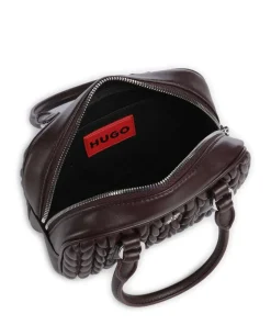 Chris 2.0 Handtasche Lederimitat dunkelbraun