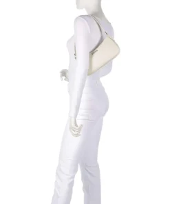 Chris Schultertasche Lederimitat creme