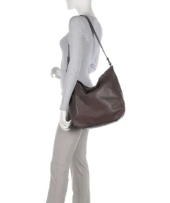 Chudy Sheep Natural L Beuteltasche Schafsleder dunkelbraun