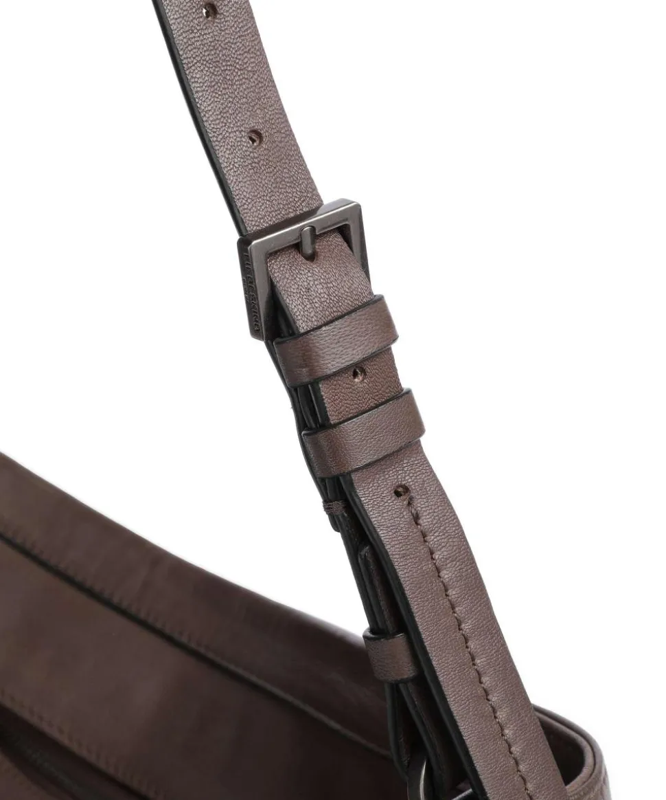 Chudy Sheep Natural L Beuteltasche Schafsleder dunkelbraun