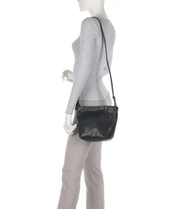 Chudy Sheep Natural S Umhängetasche Schafsleder schwarz