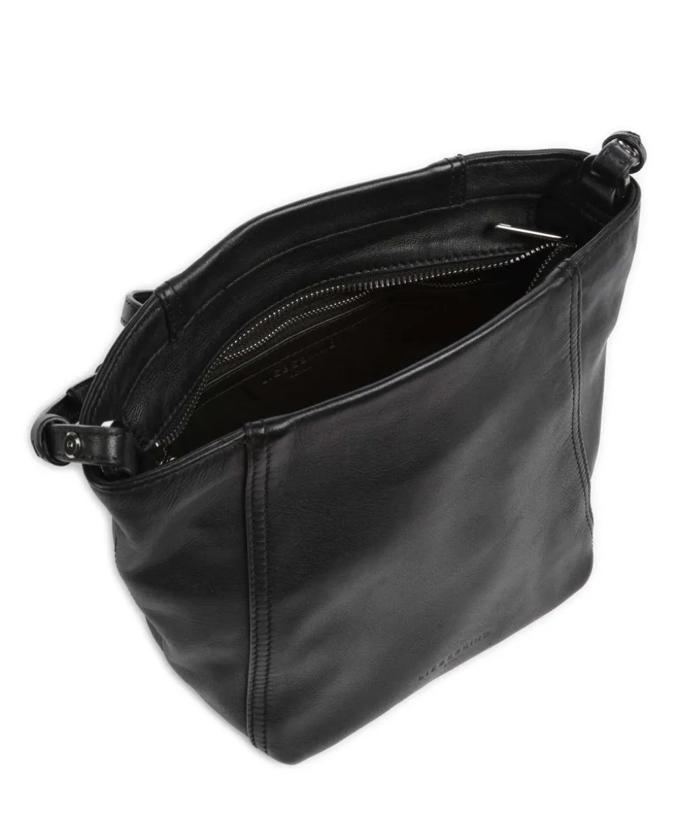 Chudy Sheep Natural S Umhängetasche Schafsleder schwarz