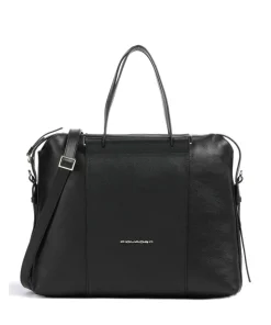 Circle Aktentasche 14″ genarbtes Leder schwarz