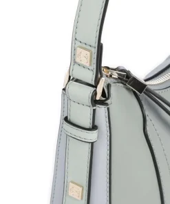 Circle Schultertasche genarbtes Rindsleder mintgrün