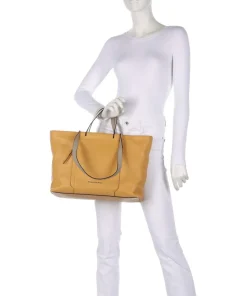 Circle Shopper 15″ fein genarbtes Rindsleder ocker