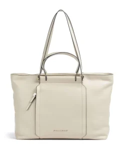 Circle Shopper 15″ fein genarbtes Rindsleder creme